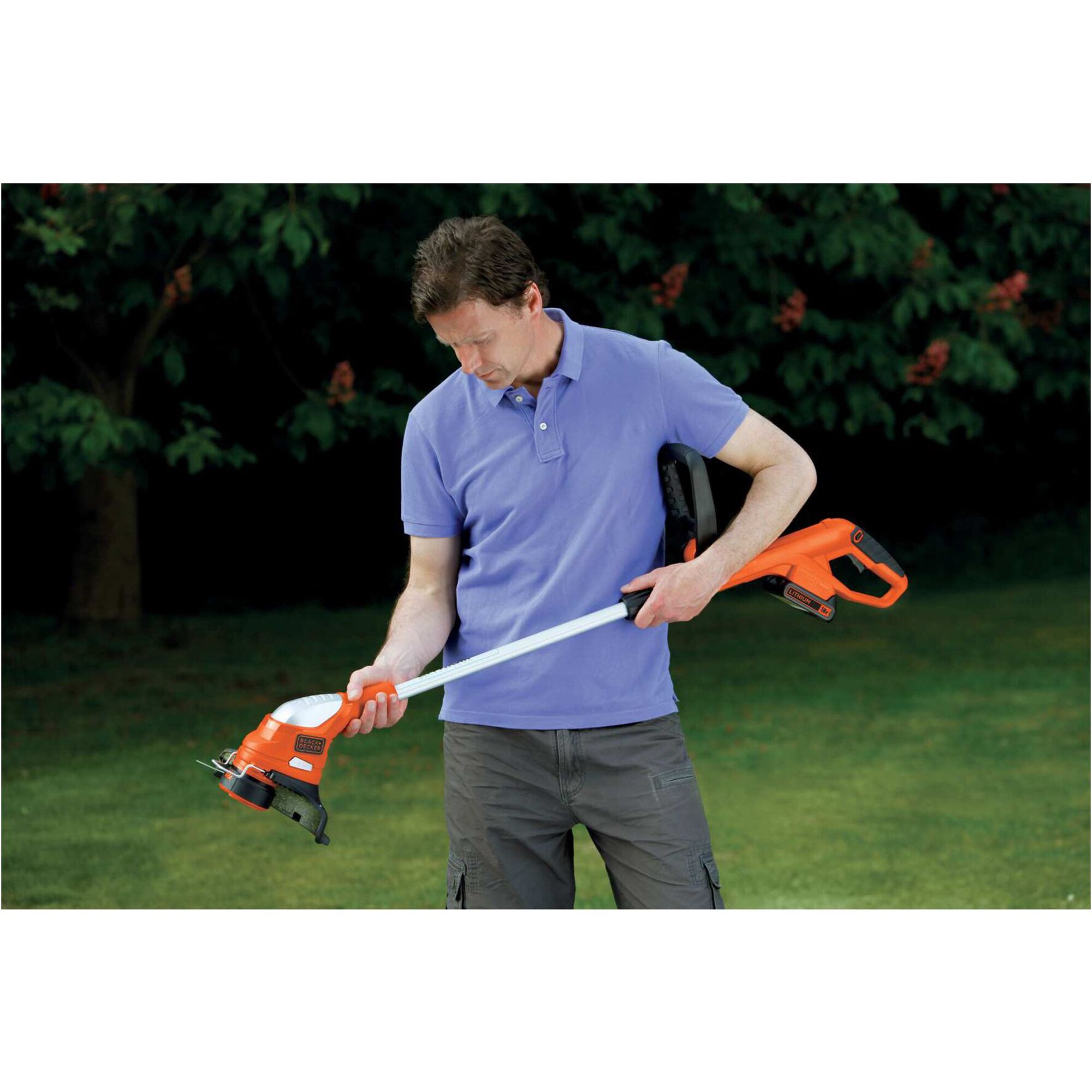 BLACK+DECKER Rasentrimmer Akku-Rasentrimmer GLC1823L20, 18Volt