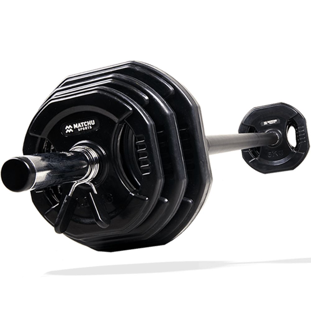 Matchu Sports - Aerobic Langhantel Set I Hantelset mit Langhantelstange 20 KG