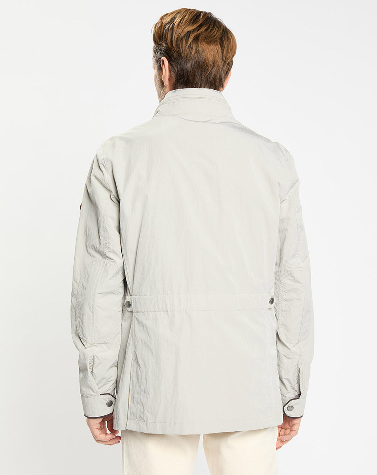 Hackett London Parka imperméable vélo écrue