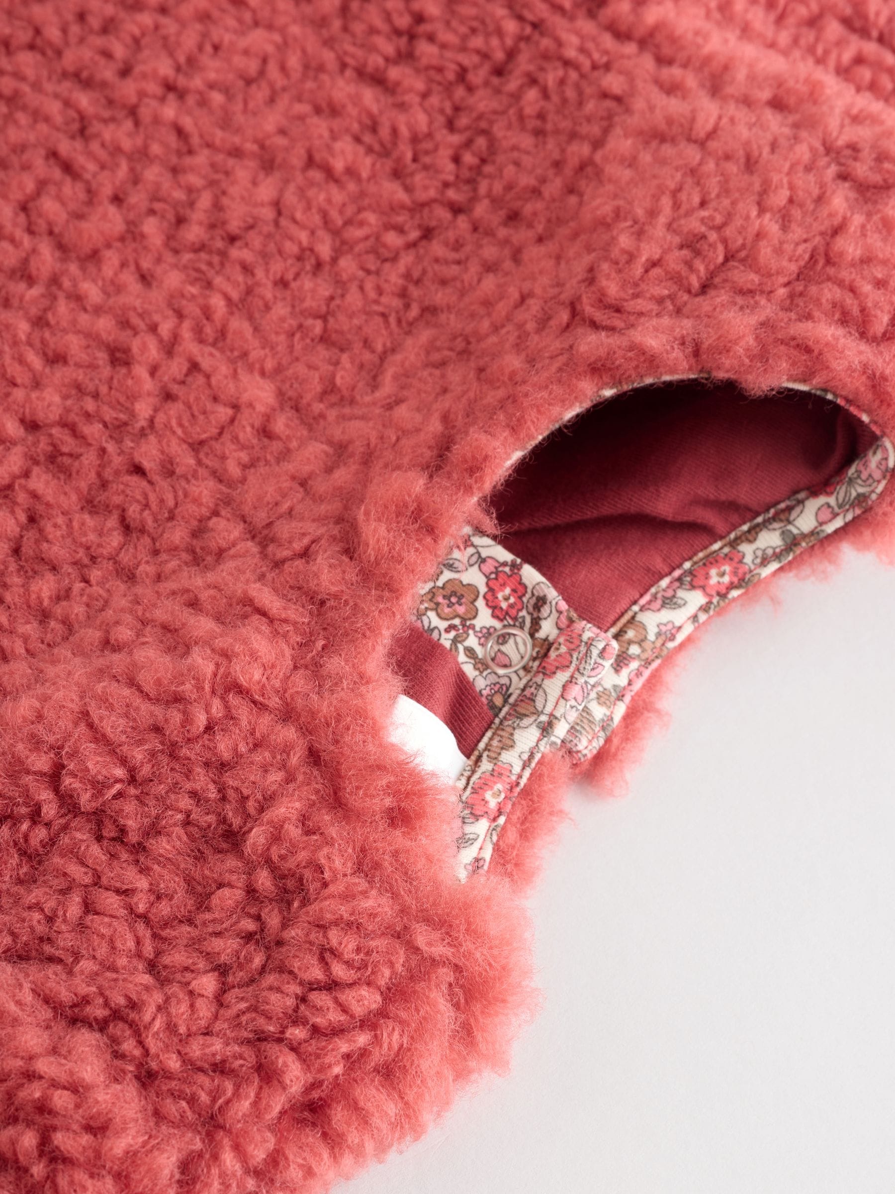 Rood gebloemd - 2 -delige Set van Fleece Tops en Leggings voor Baby''s (0mnd-2jr)