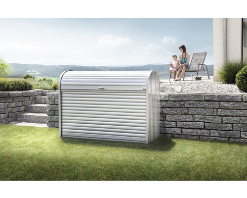 Biohort Store Max 160 bakken opbergbox, 163x78x120 cm, zilver-kwartsgrijs