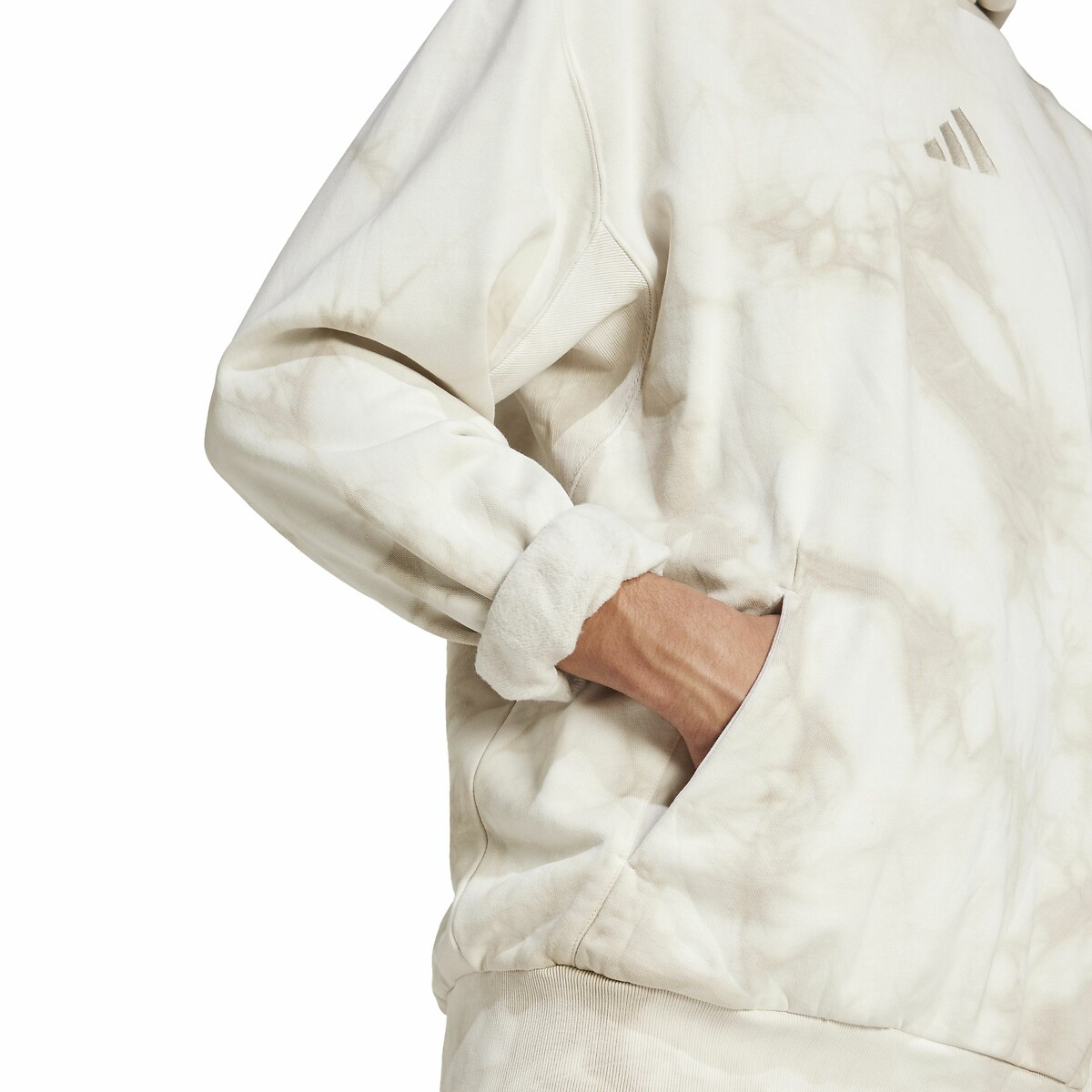 ADIDAS ROUPAS ESPORTIVAS<br>Moletom com capuz e efeito tie-dye