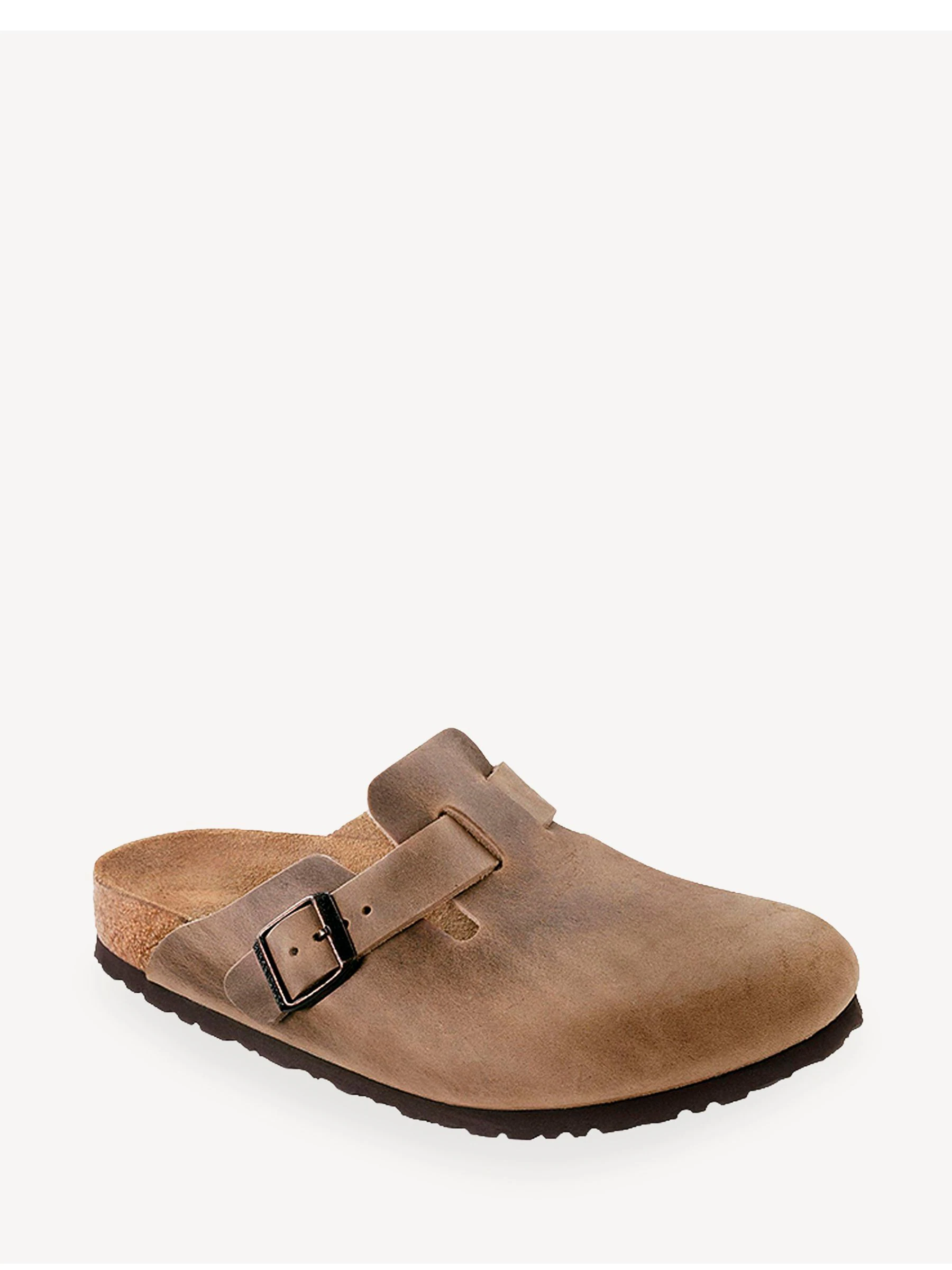 Tabakbruin - Birkenstock Boston klompen van geolied leer