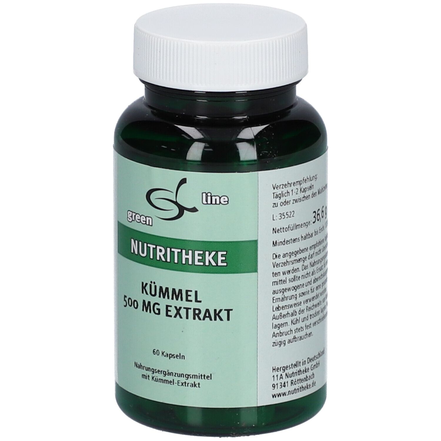 green line NUTRITHEKE KÜMMELEXTRAKT 500 mg