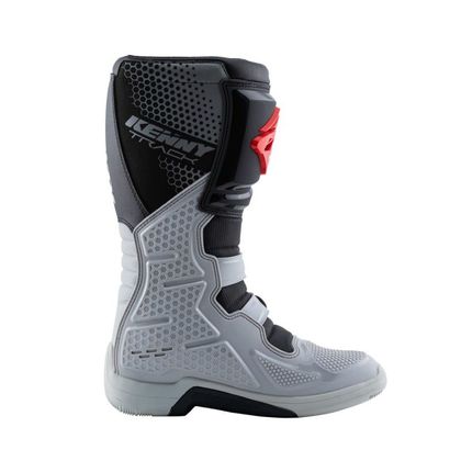 Bottes cross Kenny TRACK GREY RED 2024 - Gris / Rouge