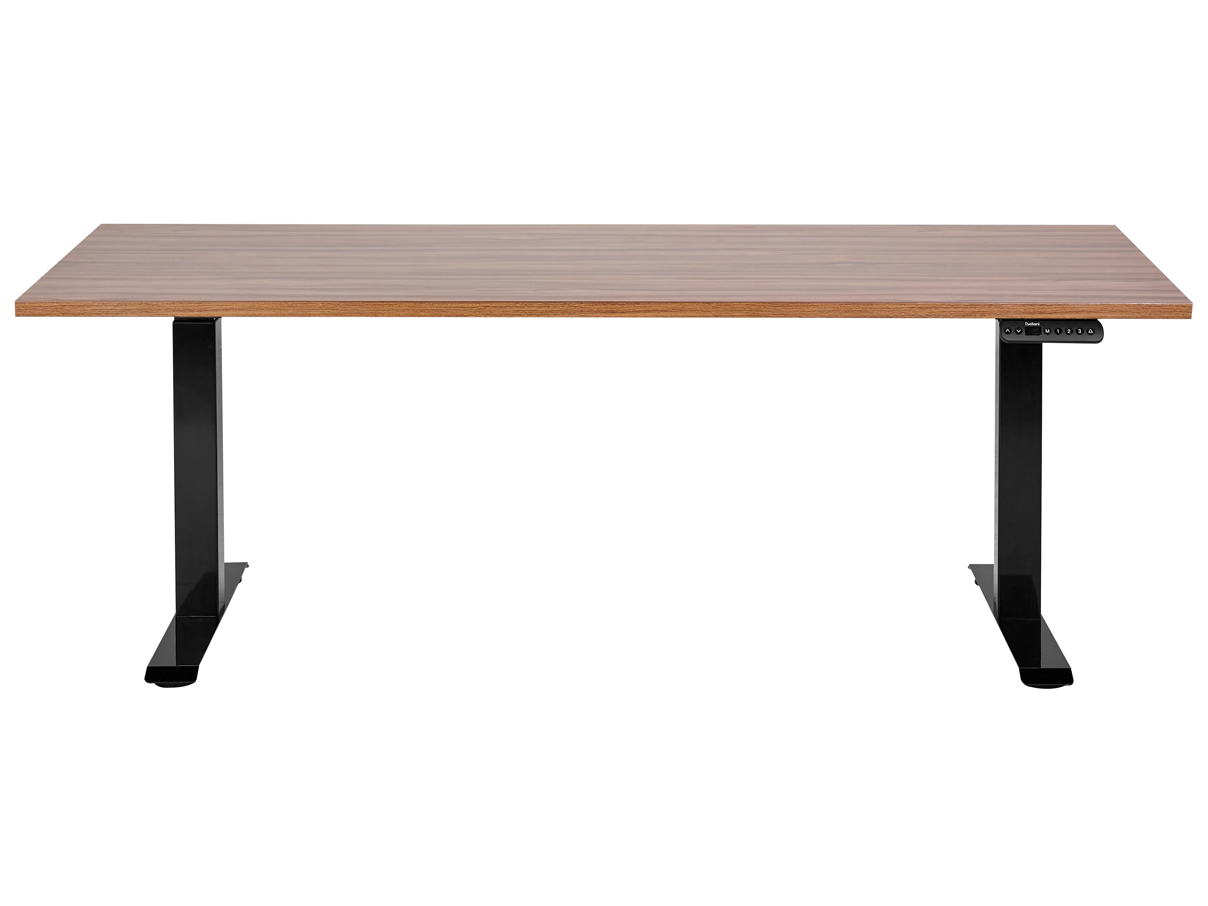 Elektrisch verstelbaar sta-bureau DESTINES Bruin/zwart 180 cm 80 cm