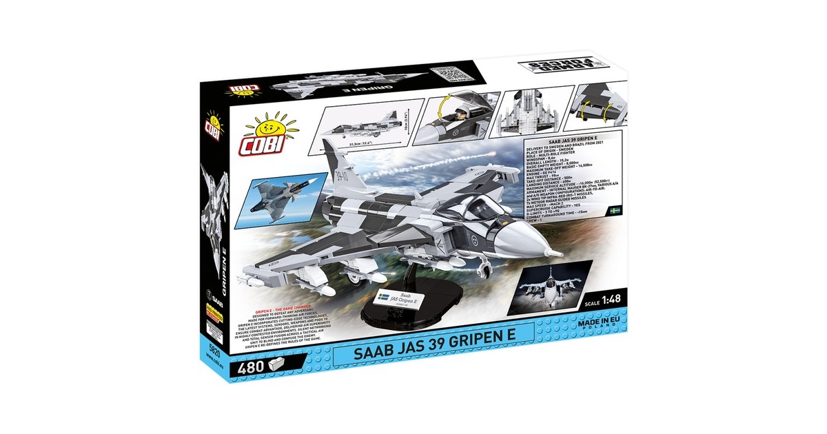 COBIArmed Forces - Saab JAS 39 Gripen E Constructiespeelgoed  (Schaal 1:48)