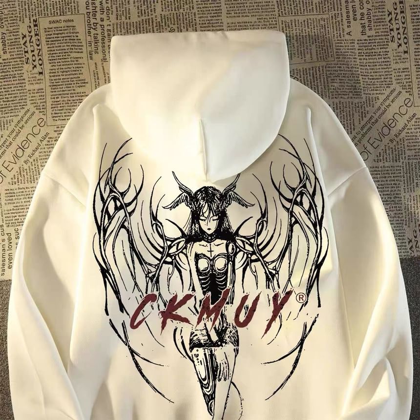 Bay Go Mall - Oversized hoodie met engelprint