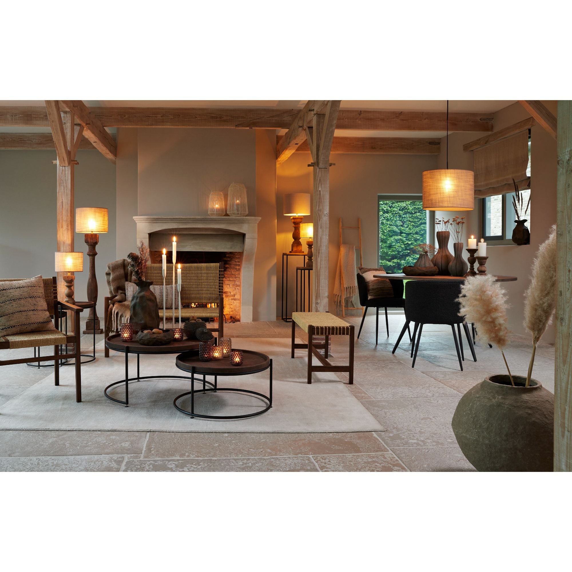 Light & Living Lampvoet Cumani - Hout - 9x27cm