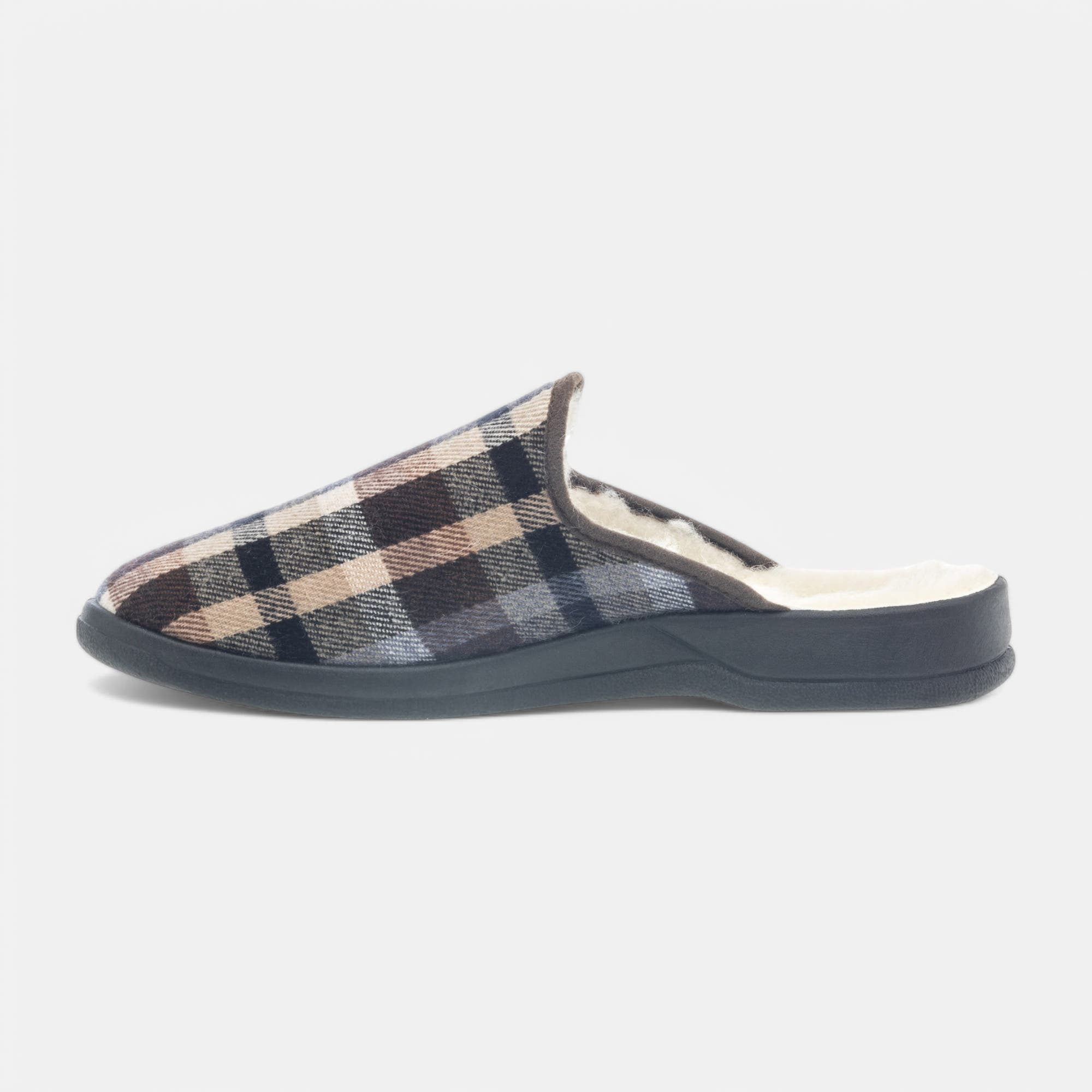 Pantoufles mules Homme marron