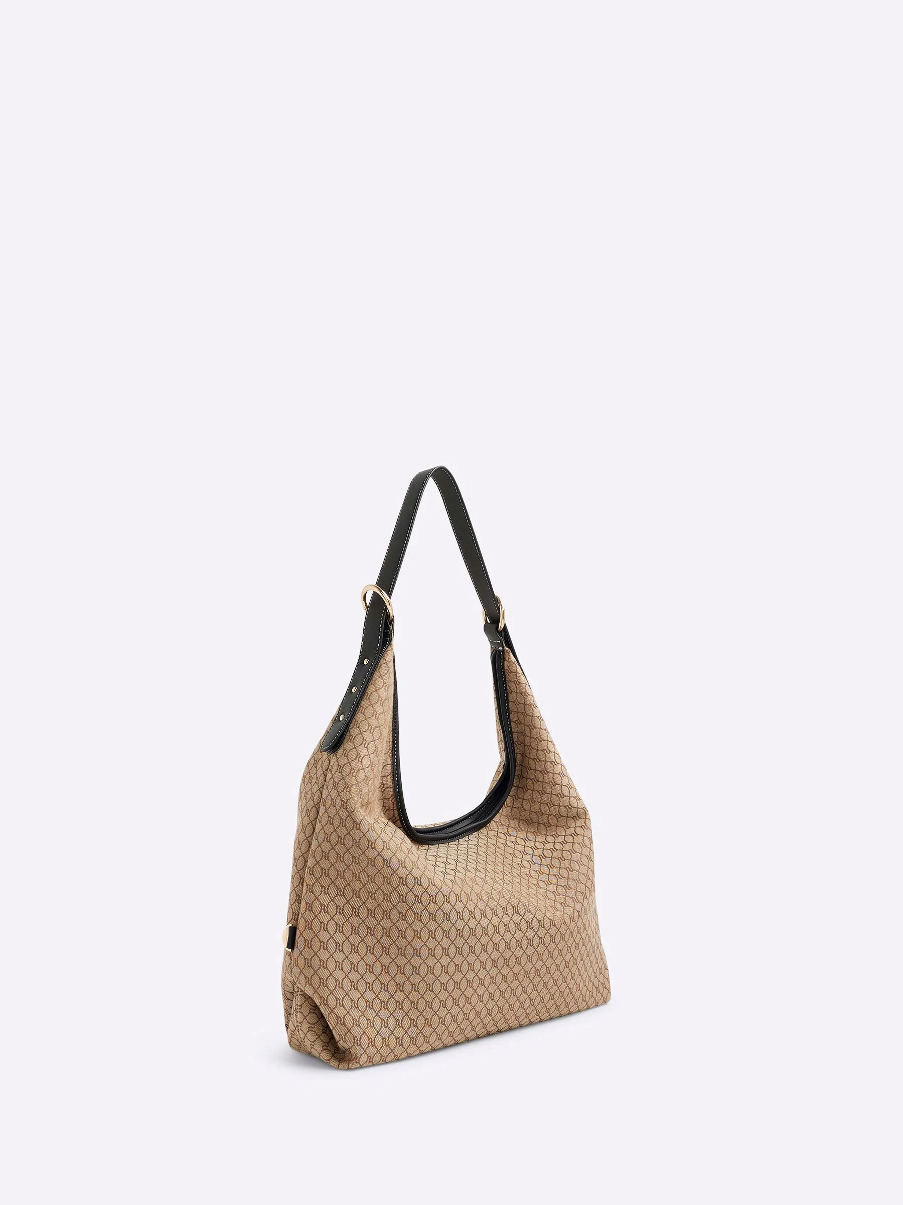 River Island Monogram Slouch Shoulder Bag