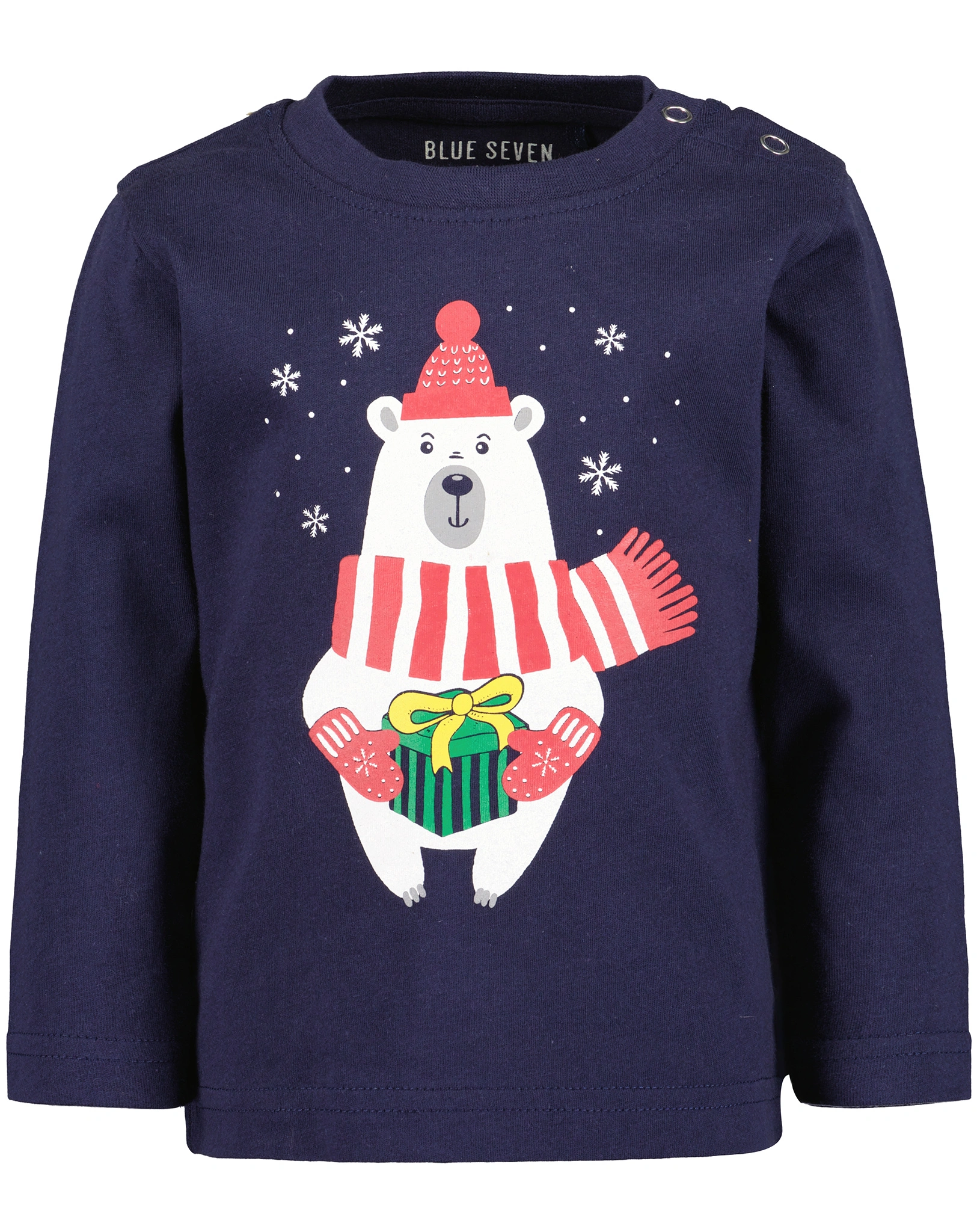 Langarmshirt CHRISTMAS ICEBEAR in nachtblau