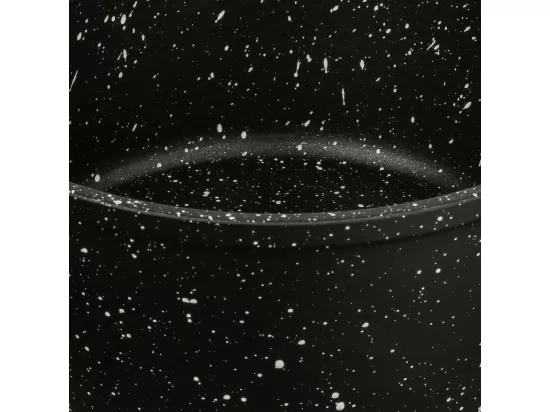 Casserole en aluminium - D. 16 cm - Effet pierre noire