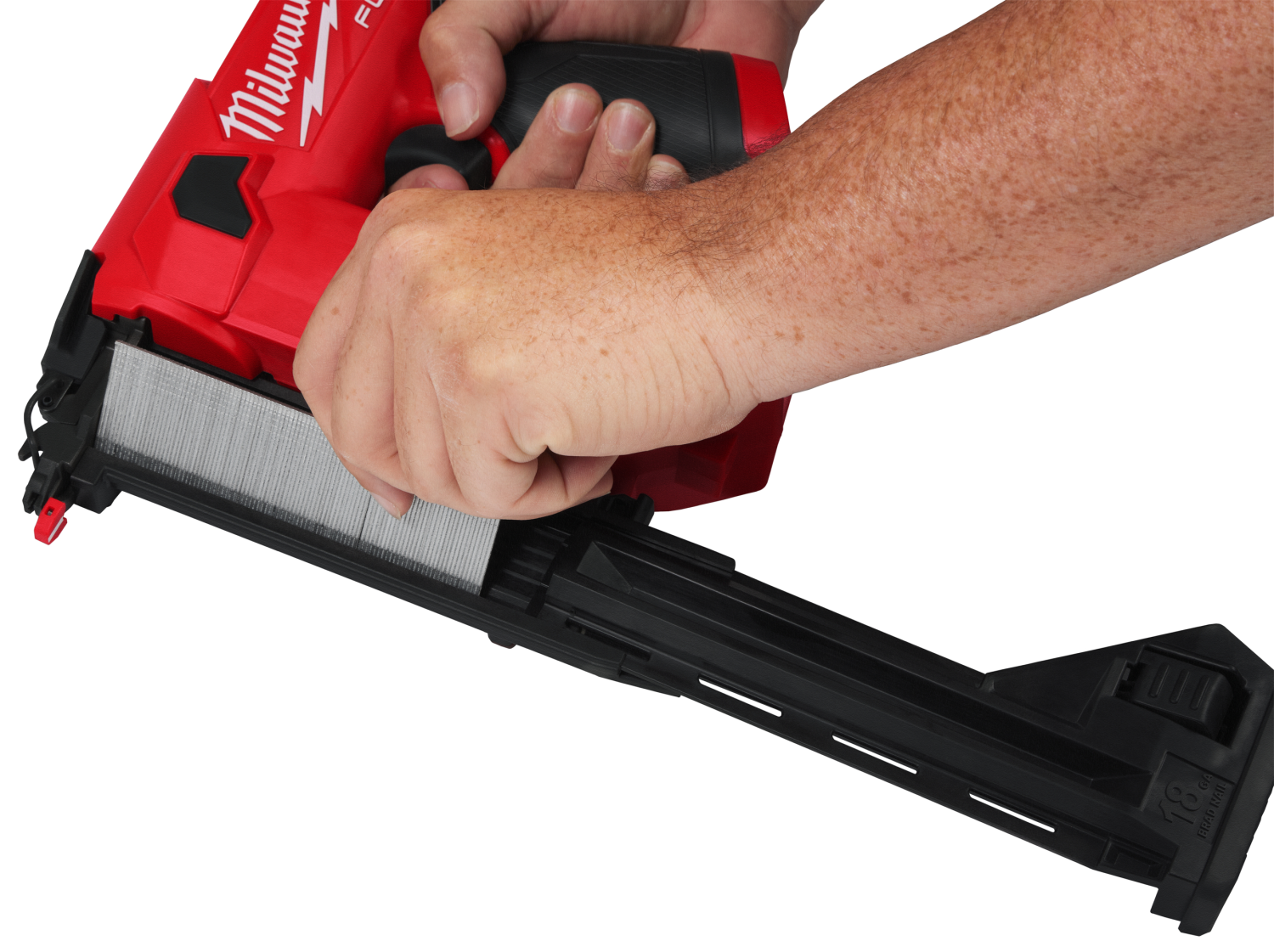 Milwaukee M12 FCN18GS-0X 12V Li-ion accu Rechte tacker body in HD Box - 18Ga