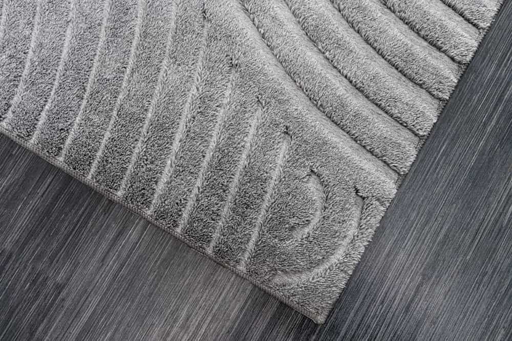 Moderner Teppich ART DECO 230x160cm grau Kurzflor Indoor Hoch-Tief-Effekt