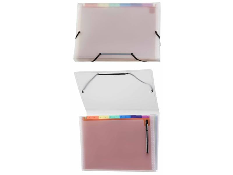 Kolma Fächermappe Daily Easy Rainbow A4 Transparent Fächermappe KolmaFlex