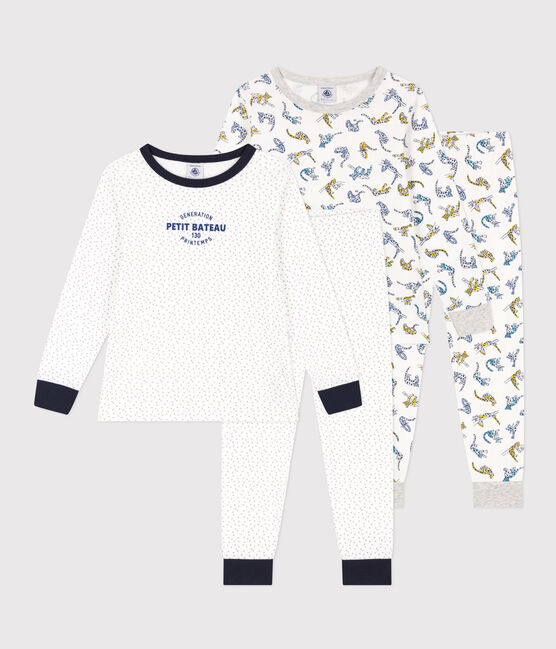 Lot de 2 pyjamas étoile et félin en coton enfant