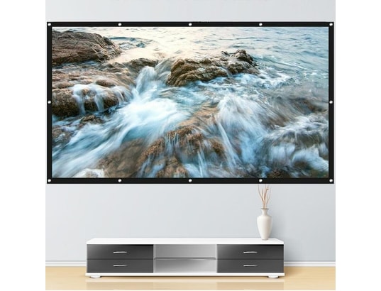 YONIS - Ecran de projection pliable hd anti-lumière 133 pouces 16:...