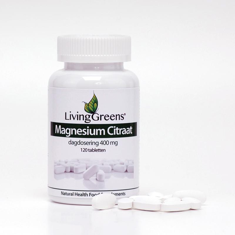 Livinggreens Magnesium Citraat 400 mg 120tabletten