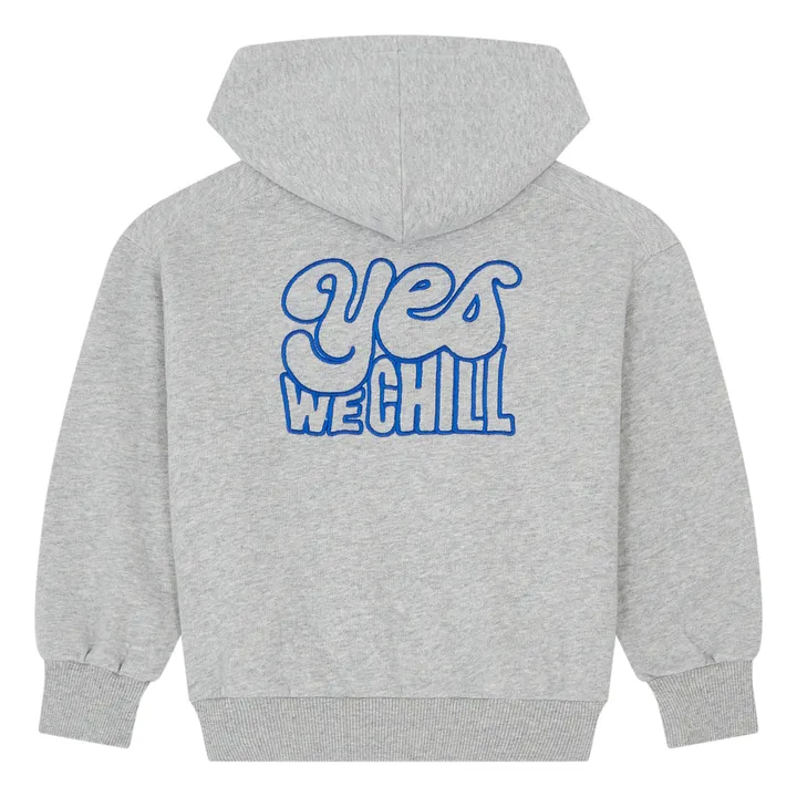 Hundred Pieces Sweat à Capuche Zippé Coton Bio  | Gris