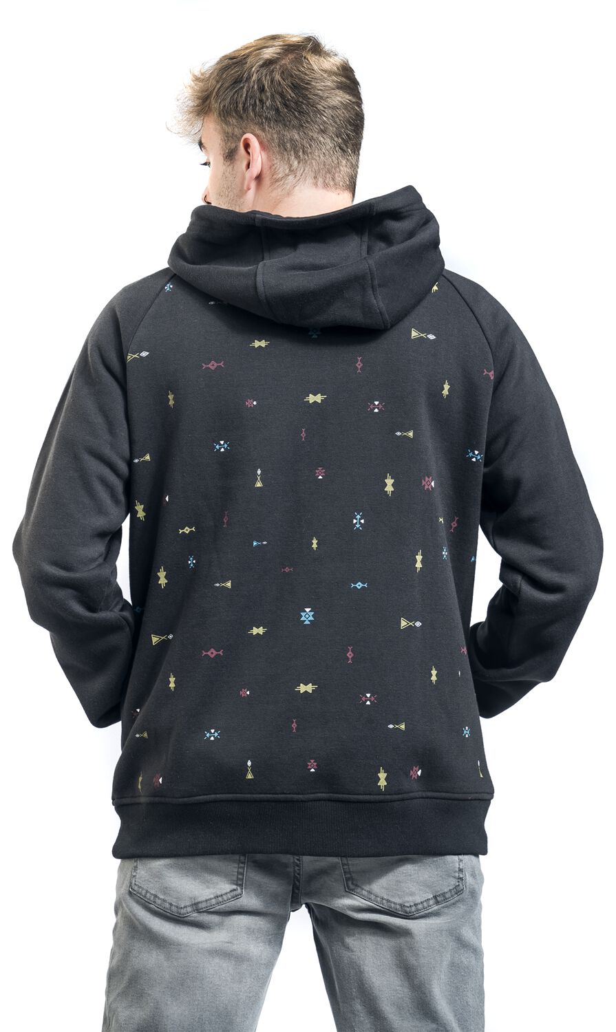 Sweat à capuche avec imprimé Aztèque | RED by EMP Sweat-shirt zippé à capuche