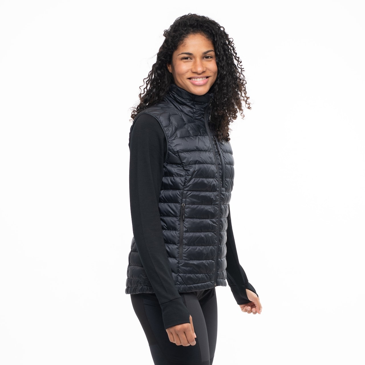 Magma Light Down Vest Dame Black