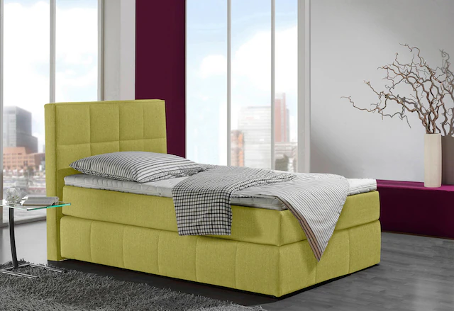 INOSIGN Boxspringbett »Casano« mit feiner Steppung, in 3 Matratzenarten, 2 Härtegraden und 5 Farben