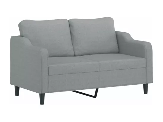 Ensemble de canapés 3 pièces avec coussins Gris clair Tissu