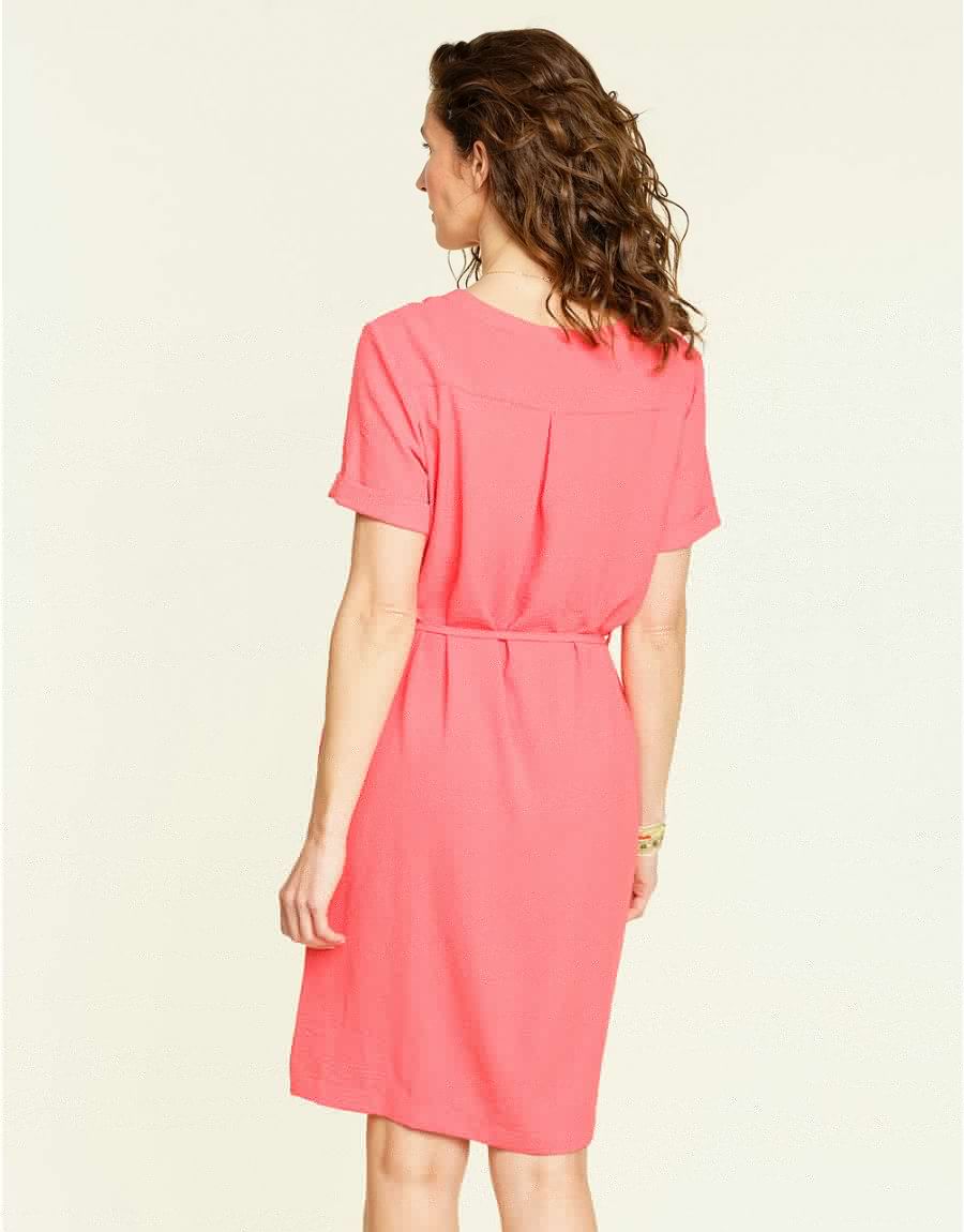 Robe chic rouge corail