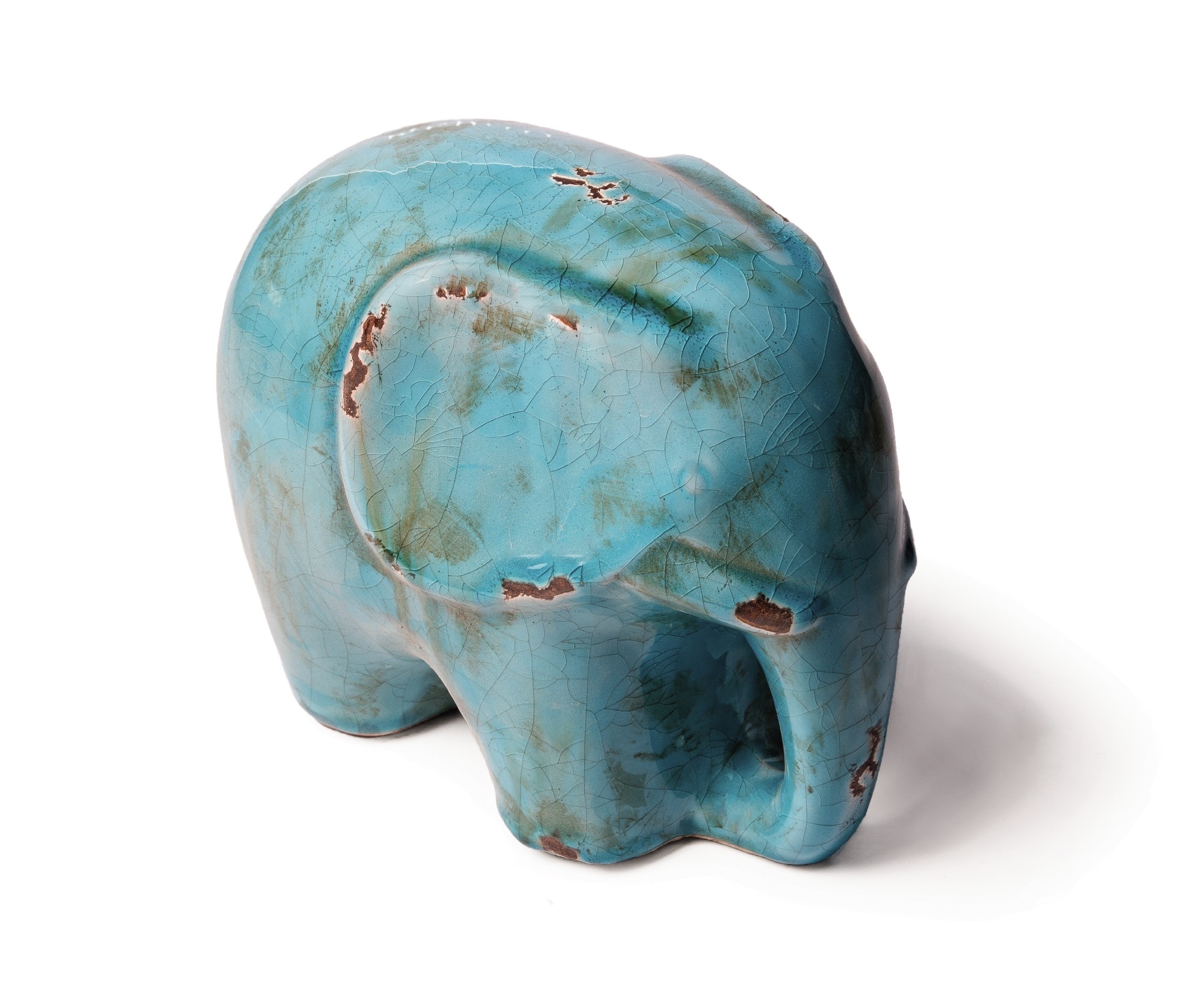 Elefant 'Chinois', blau, L 22,5 cm, B 15 cm, H 17,5 cm von fischer's lagerhaus