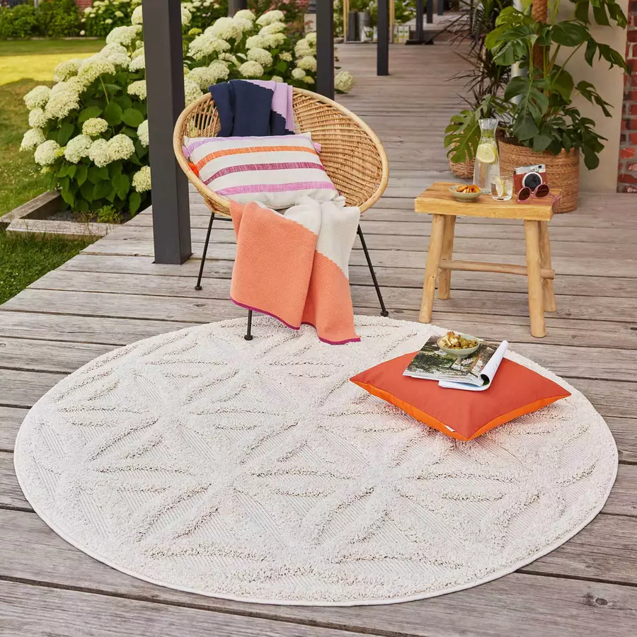 Esprit Outdoorteppich In & Outdoor  Shake creme beige