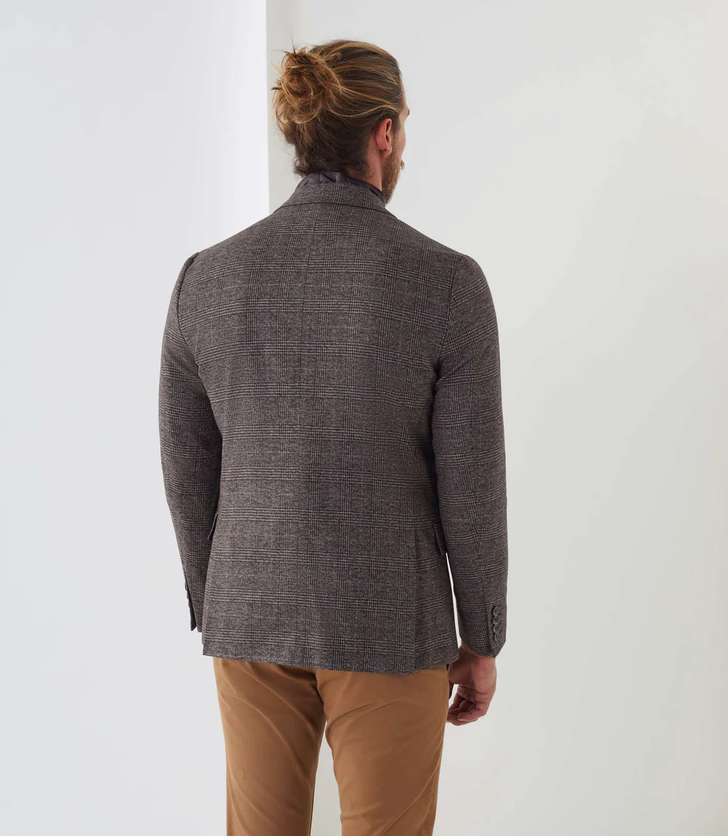 Veste casual  à empiècement amovible marron 