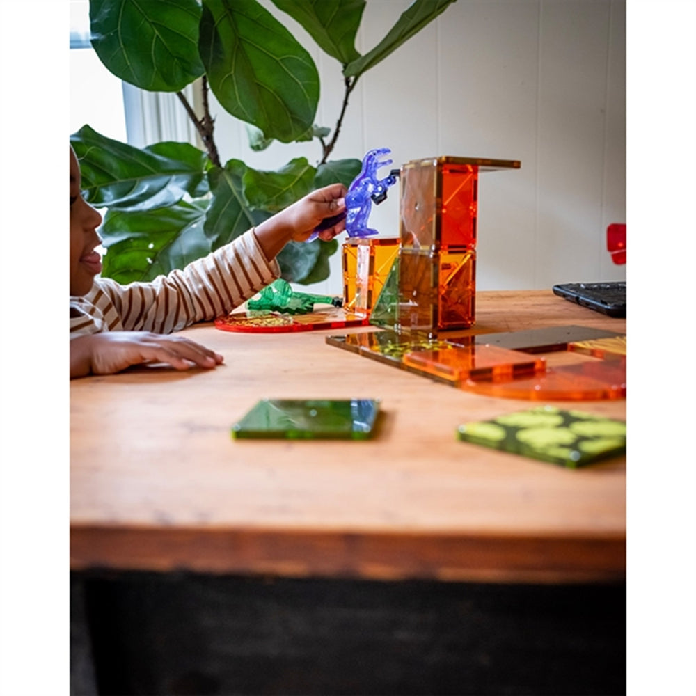 Køb Magna-Tiles® Dino World - Magnetsæt 40 Dele