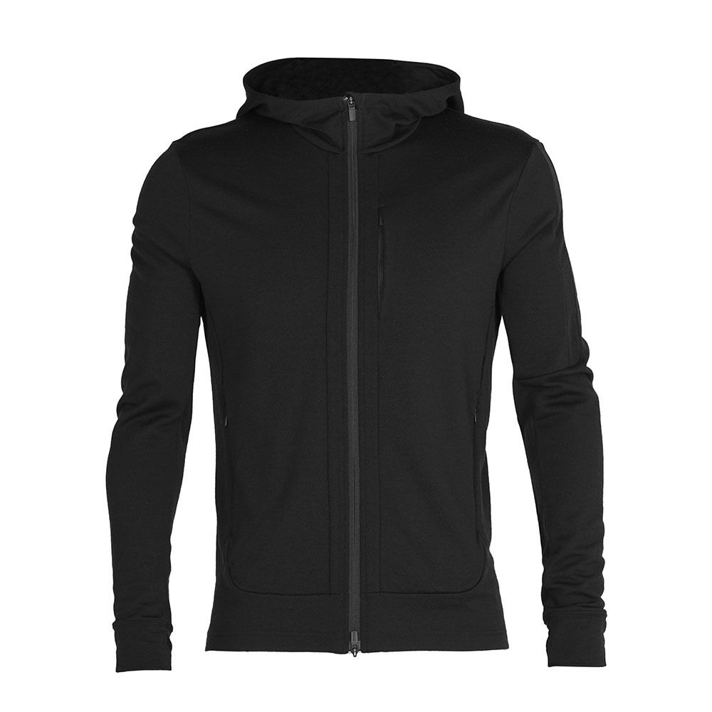 Icebreaker QUANTUM III MERINO - Sweat Homme black