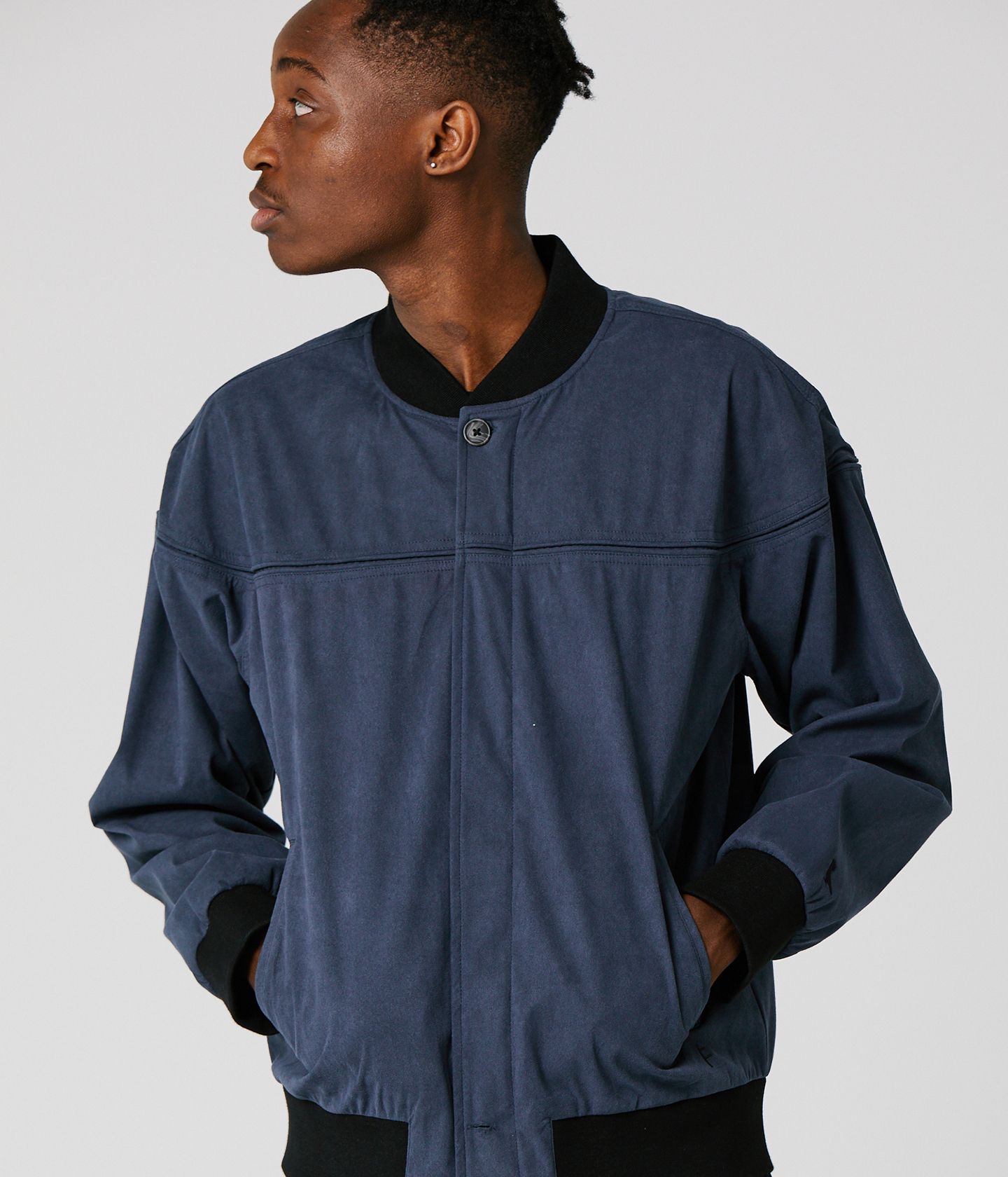 Former VT Suede Bomber Jacket Navy
