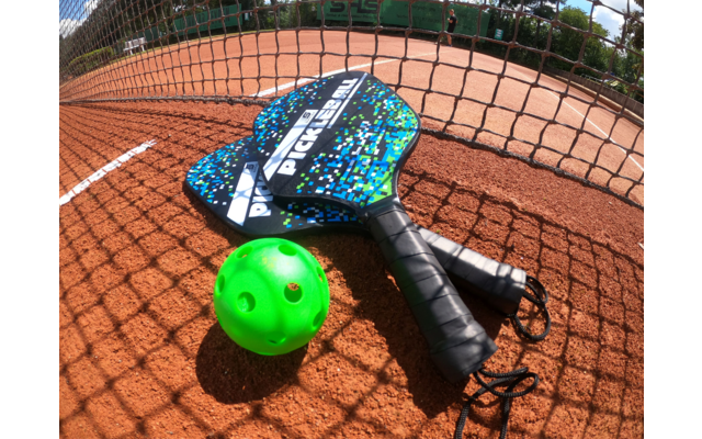 sunflex sport Pickle Ball Schlägerset 2 teilig inklusive Ball und Aufbewahrungstasche