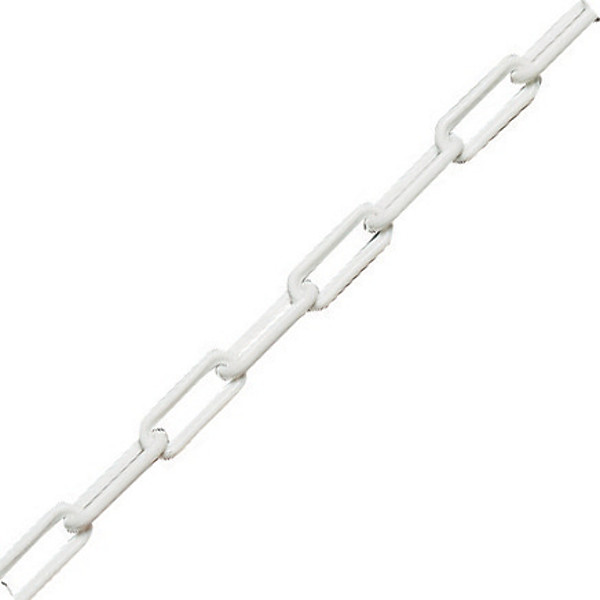 Chaine polyéthylène usage courant diamètre 8 mm x 25 m blanc