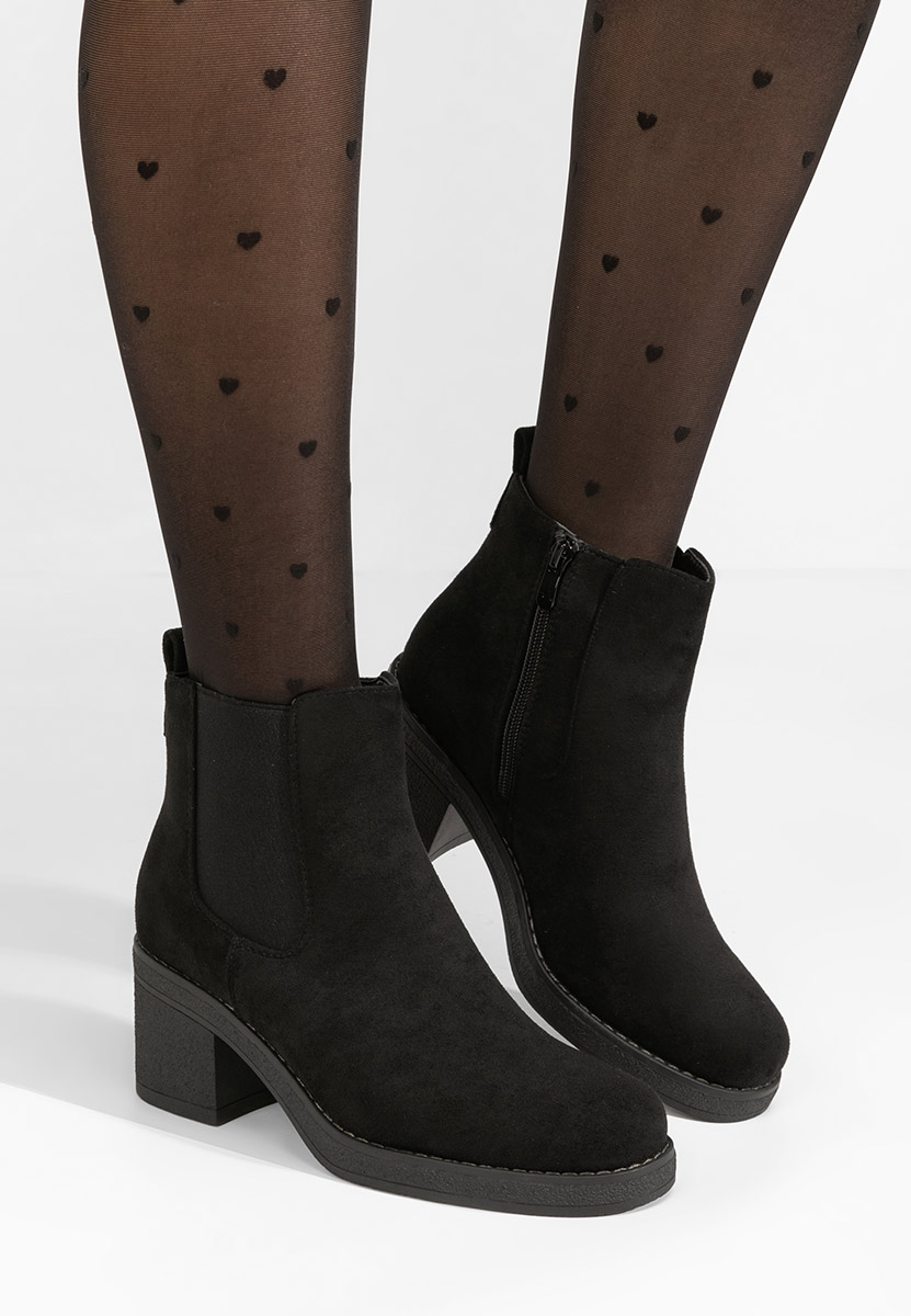 Bottines à talon noires Winnifred