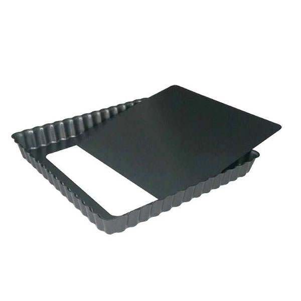 Moule à tarte carré à fond amovible