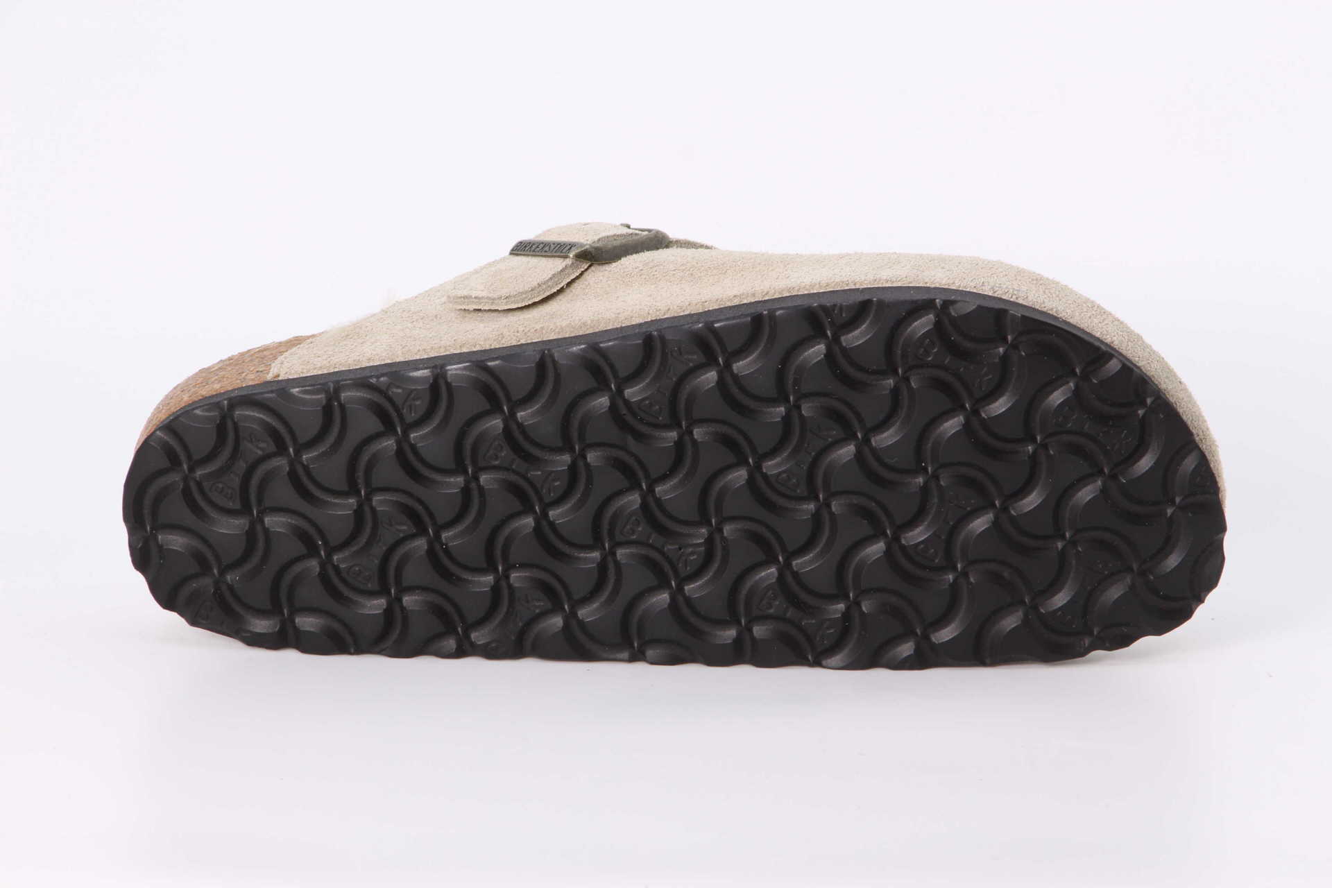 Birkenstock Boston Shearling schmal taupe