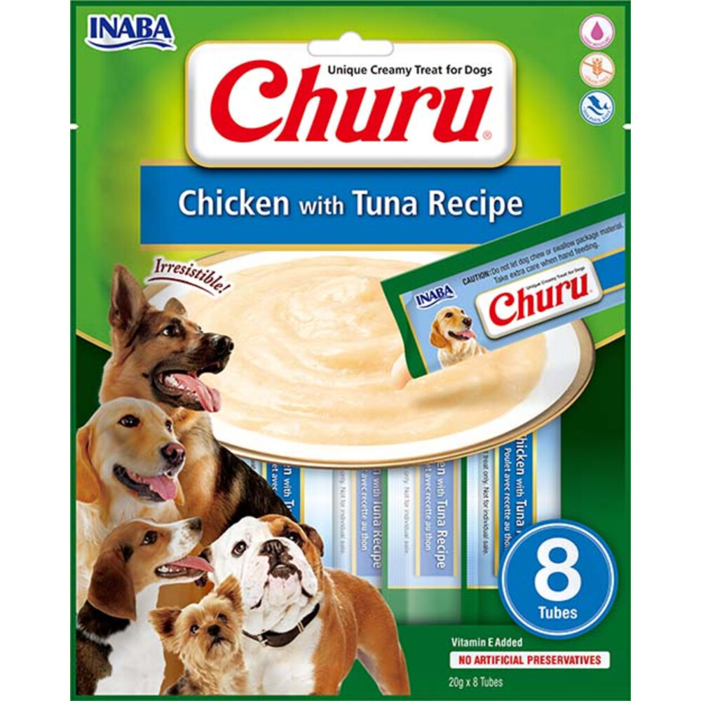 Inaba Churu Hondensnack Chicken & Tuna8 x 20 gr