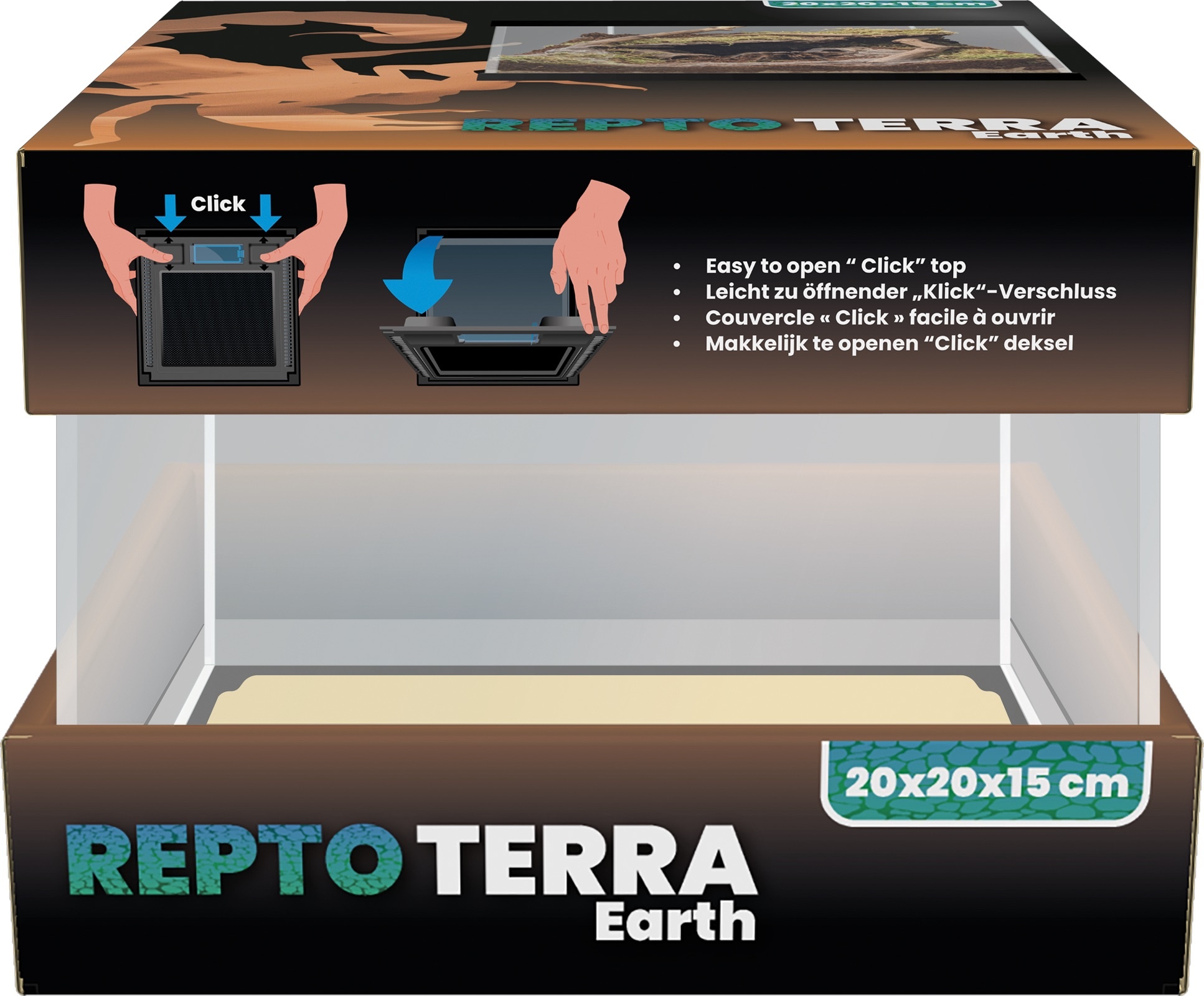 Repto Terrarium Terra Earth 20x20x15cm