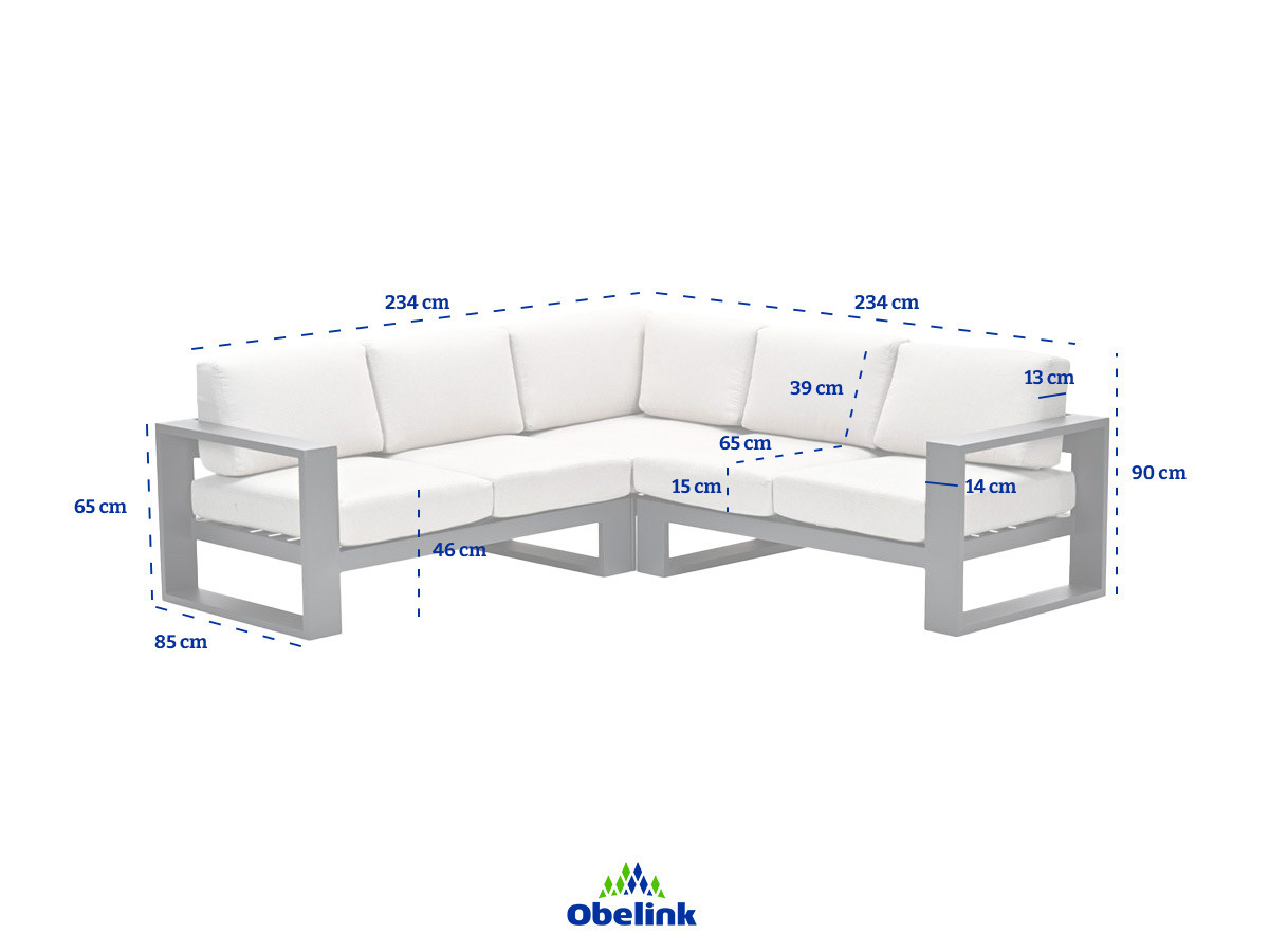 Outdoor Feelings Cuba corner loungeset - desert sand