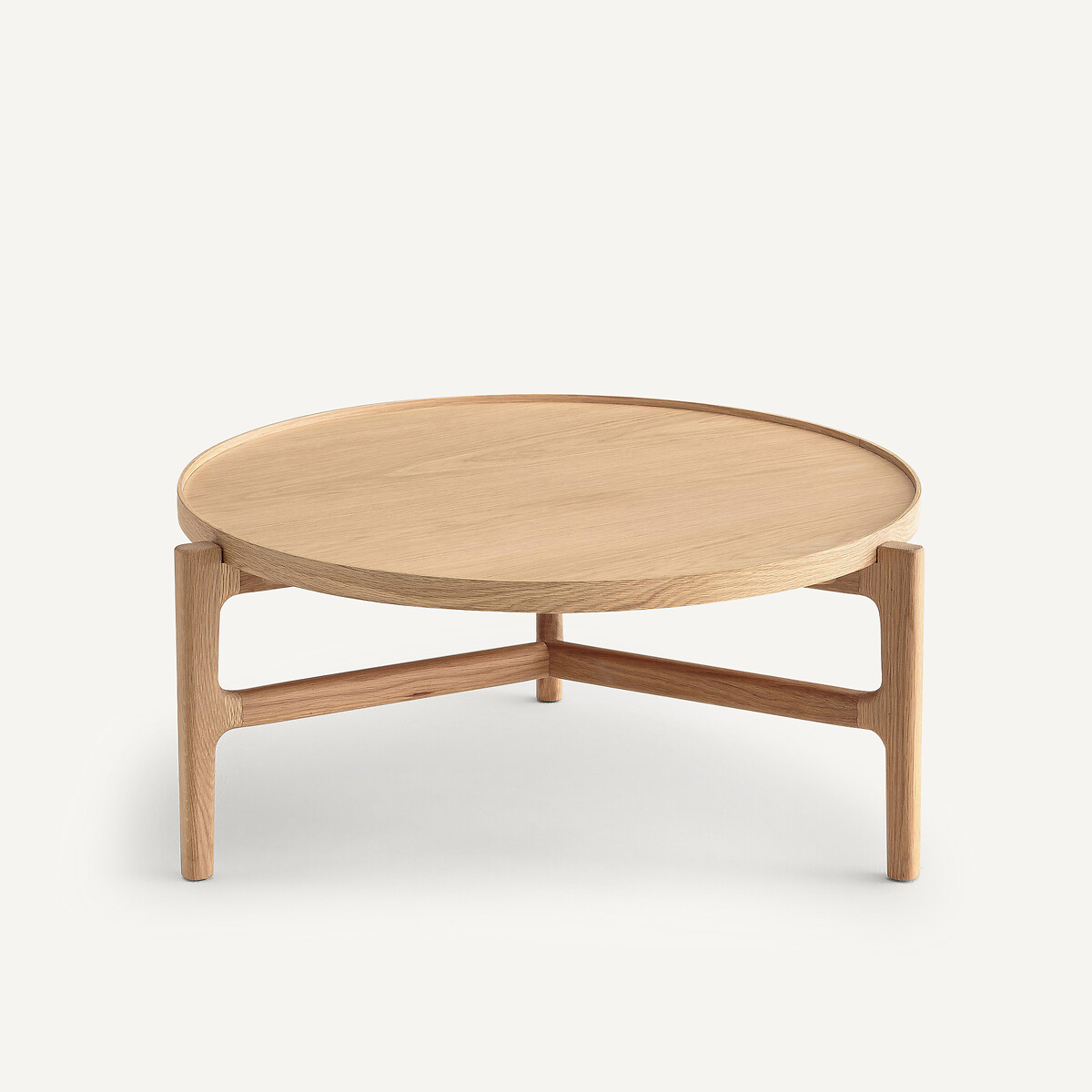 AM.PM<br>Mesa de centro, diâmetro 94 cm, folheado a carvalho, Alyasa