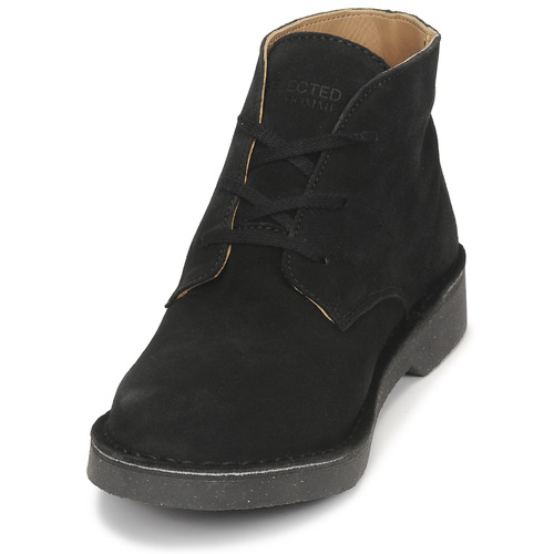 Selected - SLHRIGA NEW SUEDE DESERT BOOT Negro