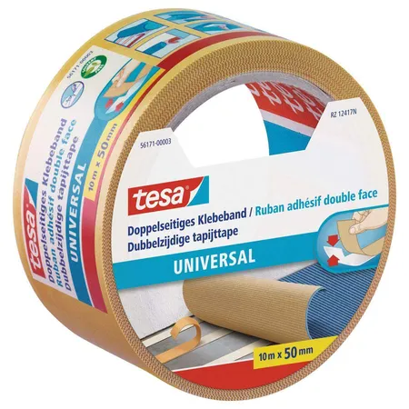 tesa Klebeband doppelseitig 10m x 50mm universal