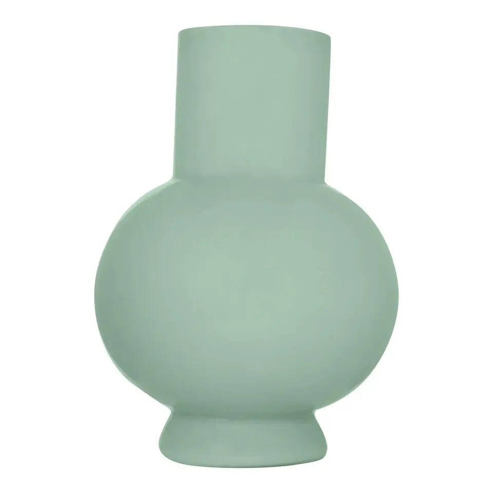 Hakbijl Glass Bloemenvaas Deborah - Groen - glas - D31 x H39 cm