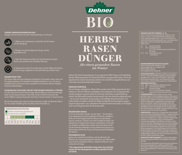Dehner Bio Herbstrasendünger, 10,05 kg
