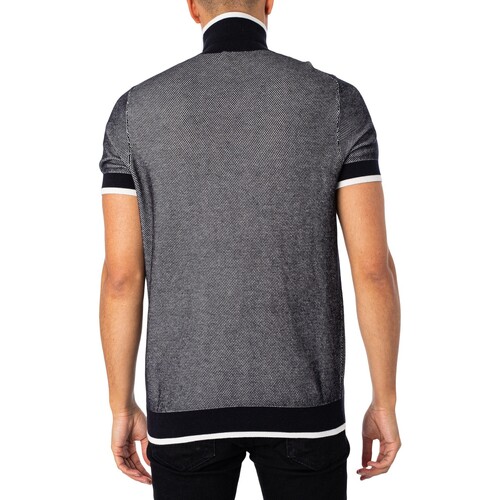 BOSS - Polo Con Cremallera Sholono Negro