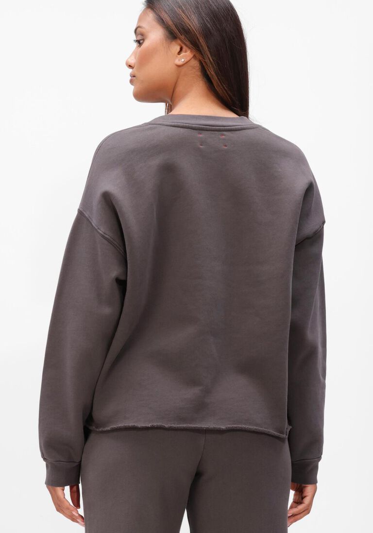 donkergrijze xirena sweater honor sweatshirt